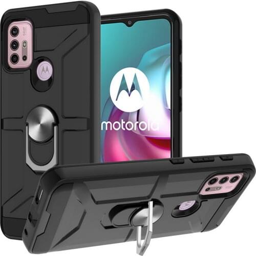 Finger Ring Stand Case For Motorola G30 G10 Moto G Play Stylus Power 2021 Magnetic Holder Bracket Cover For Moto G 5G G9 Play