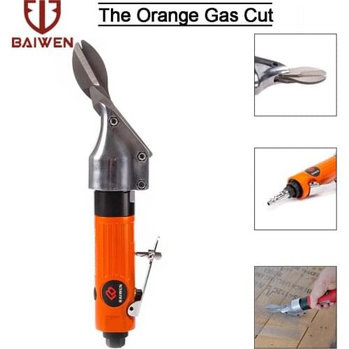 BAIWEN Pneumatic Scissors Speed Adjustable Air Metal Shears SC45+HSS alloy Steel Pneumatic Tools for Cutting iron/aluminum plate