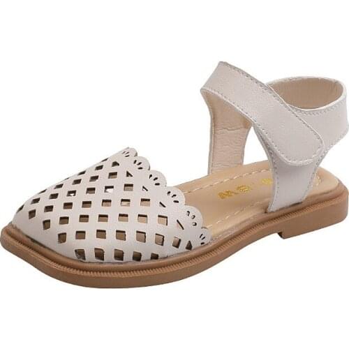 CNFSNJ Girls Sandals 2021 Summer New Korean 7-16 Year-old Child Open Toe Princess shoes Girl Thick-soled beach sneakers 23-34