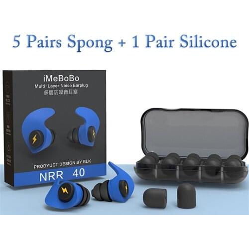 Anti-Noise Ear Plug Sound Insulation Ear Protection Earplugs Sleeping Plugs Waterproof Silicone Swim Earplugs Soft