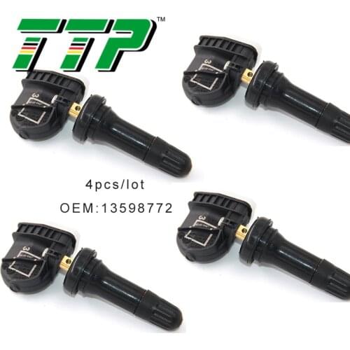 TTP 4PCS 13598772 TPMS Car Tire Pressure Sensor Monitoring Valve System For GMC TERRAIN BUICK CADILLAC CHEVROLET TAHOE 315MHZ