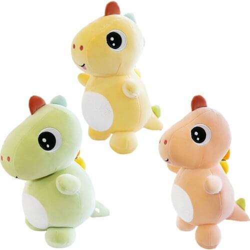 45cm Super Soft Lovely Dinosaur Plush Doll Cartoon Stuffed Animal Dino Toy For Kids Baby Hug Doll Sleep Pillow Home Decor