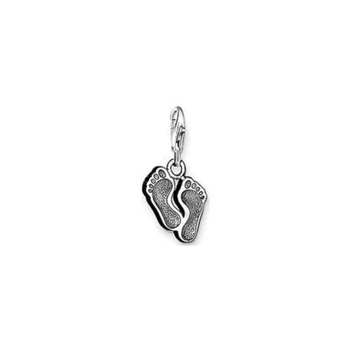 ThomasPT1691 Pendant Foot Prints Charm Euro-American style Good Jewelry In 925 Sterling silver Fit Bag Bracelet