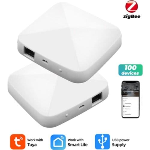 Tuya ZigBee 3.0 Smart Gateway Hub Smart Home Bridge Smart Life APP Wired Remote Controller Voice Works With Alexa Google Home