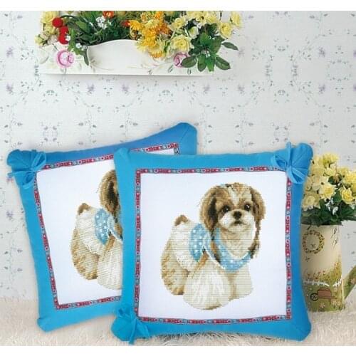 Needlework DIY dog Cross stitch,kit For Embroidery set,dog animal pattern Count Cross-Stitch kit decorative painting