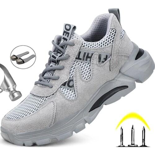 High Quality Work & Safety Boots Men Indestructible Work Shoes Sneakers Safety Shoes Men Lightweight Work Boots Men Footwear