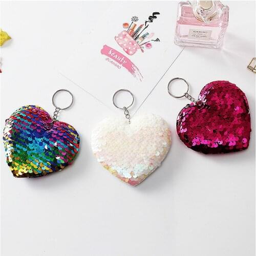 1pcs Heart-shaped Sequins Plush Backpack Cute Cartoon Animal Mini Baby Toy School Bag Kids Outdoor Travel Pack Bag Student