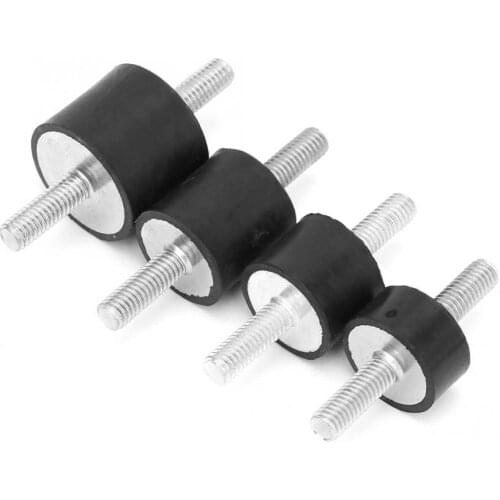 4pcs M6 Rubber Mounts Male Anti Vibration Silent block Car Boat Bobbins For Air compressors Engines Water Pumps etc