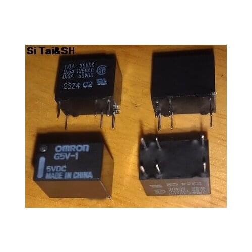 5pcs G5V-1-5V G5V-1 5VDC Power New and original free shipping