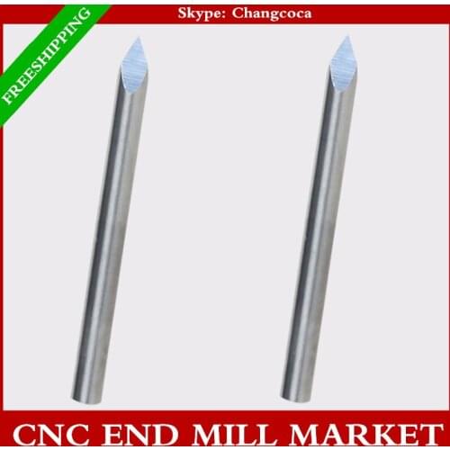 6mm*60degree,5pcs,3 sizes,CNC machine solid carbide end mill,milling cutter,Acrylic,Aluminum,copper,zinc,stainless steel,jade