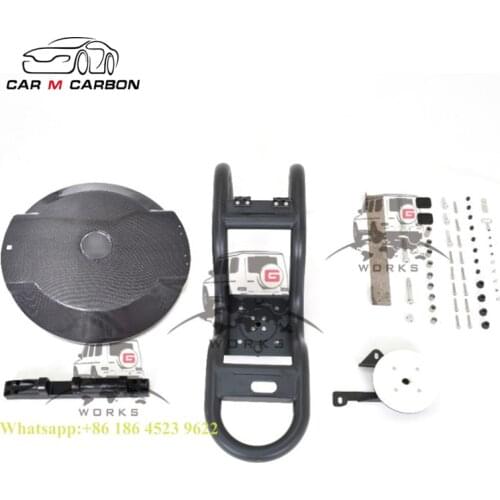 Dry Carbon G Class W463 W464 carbon fiber material A style rear tire cover for g63 g500 g350 g550 spare wheel carrier