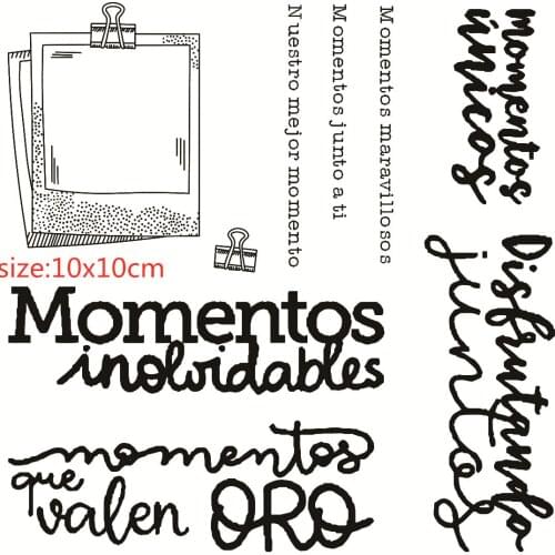 Spanish Alphabet Ransparent Clear Stamps Silicone Seals For DIY Scrapbooking Photo Album Card Making