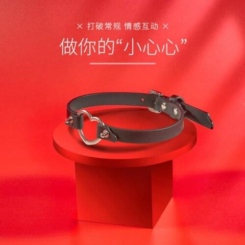 PU Leather Sexy Bondage Collar Neck Restraints Slave Collar Fetish Bell Choker BDSM Sex Toys For Couples S0905