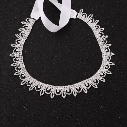 2021 New Tassel Crystal Rhinestone Chain Wedding Belt Bridal Sash Belt for Women Bridesmaids Prom Evening Dresses