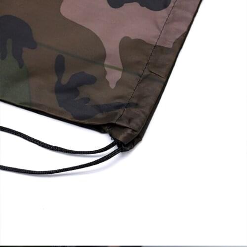 Camouflage Backpack Drawstring Gym Bag Travel Sport Outdoor Bag Lightweight can CSV