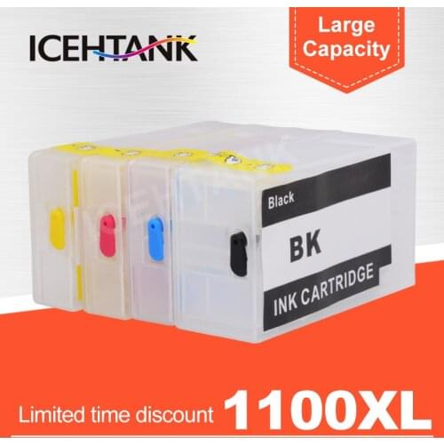 ICEHTANK PGI 1100 Refillable Ink Cartridge For Canon MAXIFY MB2010 MB2110 MB2710 Printer