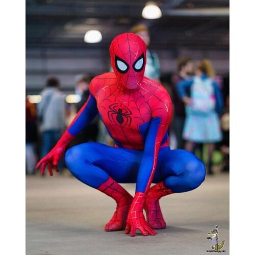 Classic Peter Parker Cosplay Costume 3D Printed Lycra Spandex Cosplay Halloween Disfraces Costume Bodysuit for Adult/kids