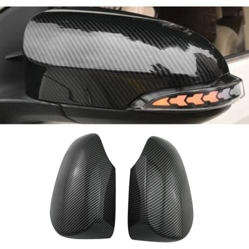 For Toyota PRIUS C AQUA ABS Carbon Fiber Car Exterior Rearview Mirror Cover Wing Mirror Covers Caps