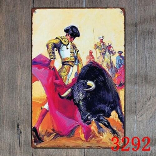 Matador metal Tin Sign 20*30 cm sticker Decor Bar Pub Home Vintage Retro Poster comic sticker