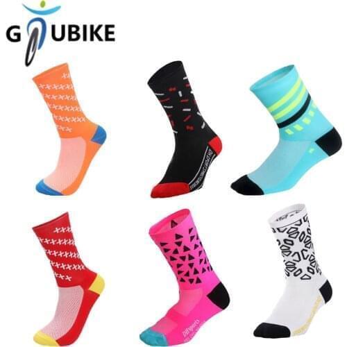 GTUBIKE Pro Team Men Women Cycling Socks MTB bike Socks Printed Breathable Road Bicycle Socks Outdoor Sports Racing Socks