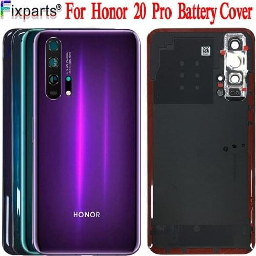 Original New For Huawei Honor 20 Pro Battery Cover Door Back Housing Rear Case For Honor 20 Battery Cover Door Replacement Parts