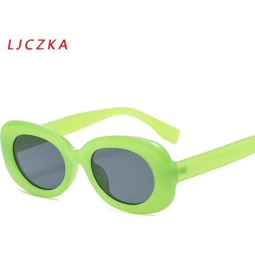Retro Oval Sunglasses Women Fashion Small Rectangle Sun Glasses Men Vintage Green Frame Eyewear Ladies Traveling UV400 Goggles