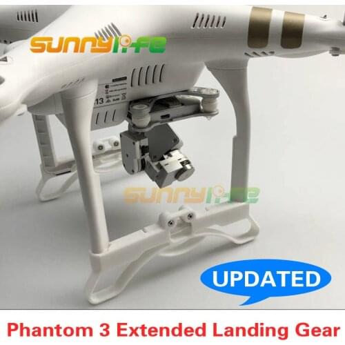 Extended Landing Gear Updated Landing Skid Widened Lengthened Support Stabilizers FOR DJI Phantom 3