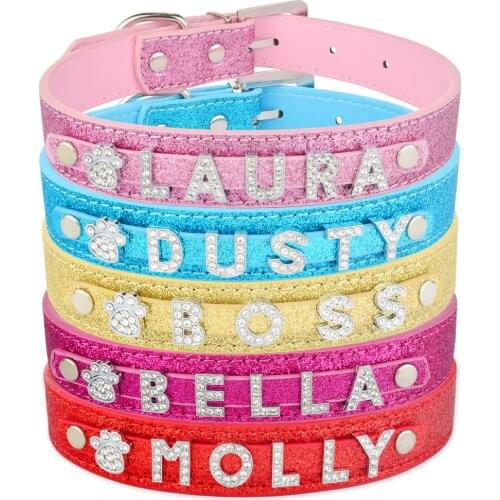 Adjustable Nylon Collar Personalized Dog Cat Tag Pet Collars Puppy Medium Large Dogs ID Free Custom DIY Name Dogs Collars