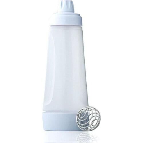Hand-cranked Batter Mixing Bottle Batter Dispenser Heat Resistance Easy To Use Durable Squeeze Bottle