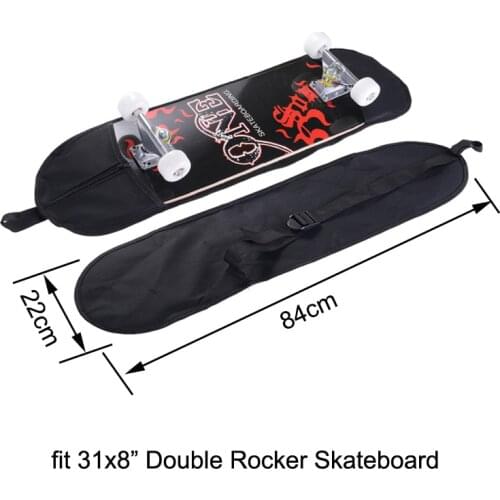 Skateboard Carry Bag Backpack Carrier 31"x 8" Double Rocker Skate Board Carry Bag