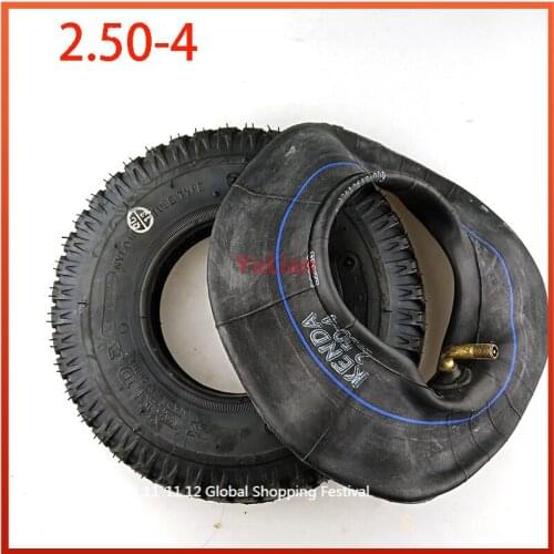 2.50-4 Tire and Inner Tube 2.50-4" for Hand Truck/Utility Cart Gas & Electric Scooter Bike Gas Scooter Bike Motor