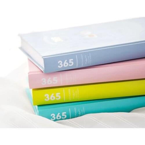 2020 DIY 365 Day Planner Notebook Monthly Weekly Agenda Color inner pages Daily Time management plan Journals Stationery Gifts