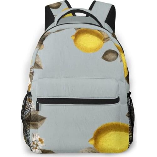 2021 Backpack Women Shoulder Bag Blank Llemons Frame Fashion School Bag For Teenage Girl Backpacks Travel Bag