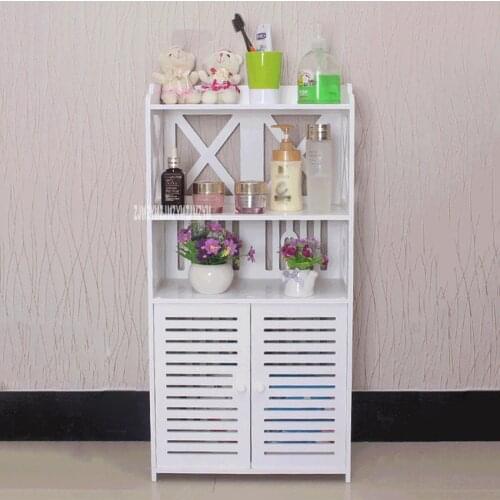 512-80 / 512-90 Floor Type Multifunctional Tissue Storage Rack Toilet Vanity Side Cabinet Waterproof Bathroom Storage Cabinet