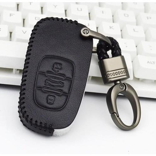 Car Key Protection Shell Key Case Cover For Audi A3 8P 8L RS3 TT Mk1 A4 B7 B6 B8 A5 A6 4F 100 A4L A6L Car Leather Keyring Shell