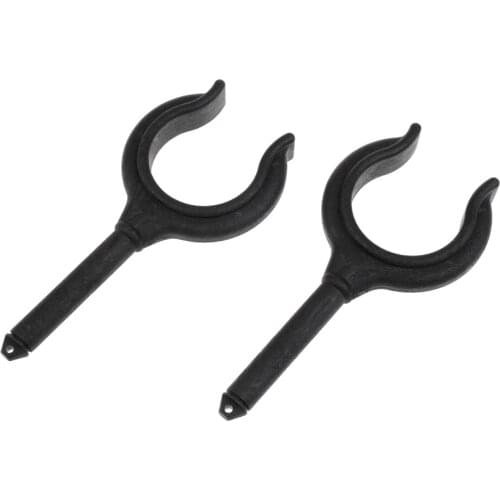2 Pieces Black Nylon Oar Lock Rowlock for Dinghy Row Boat 14.5 Cm/5.7 Inch