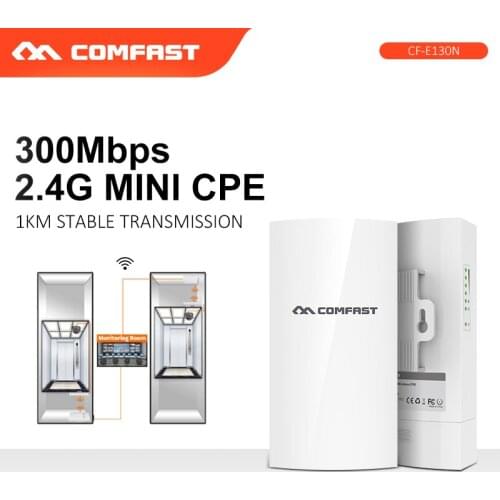 COMFAST 1KM long range 300Mbps 2.4Ghz Outdoor Mini CPE Wireless AP Bridge WIFI Access Point Nanostation CPE antenna for IP cam