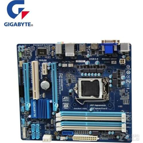 For Gigabyte GA-H77M-D3H H77M-D3H Motherboard LGA 1155 DDR3 H77 Used Desktop Mainboard SATA3 PCI-E X16 3.0