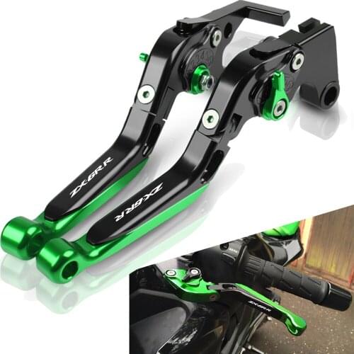 For Kawasaki ZX6RR ZX 6RR 2000 2001 2002 2003 2004 Motorcycle Brake Clutch Lever Extendable Adjustable Hand Grip Handlebar