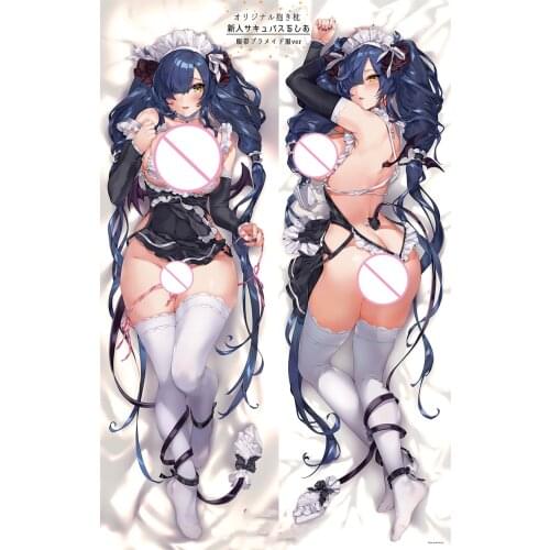 Dakimakura Anime Maid lewd demon Double-sided Print Life-size Body Pillow