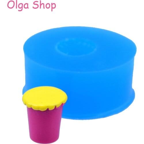 FYL361 12.3mm 3D Mini Drink Cup Silicone Mold - Miniature Food, Fondant, Sugarcraft, Resin Clay, Gum Paste, Candle Molds