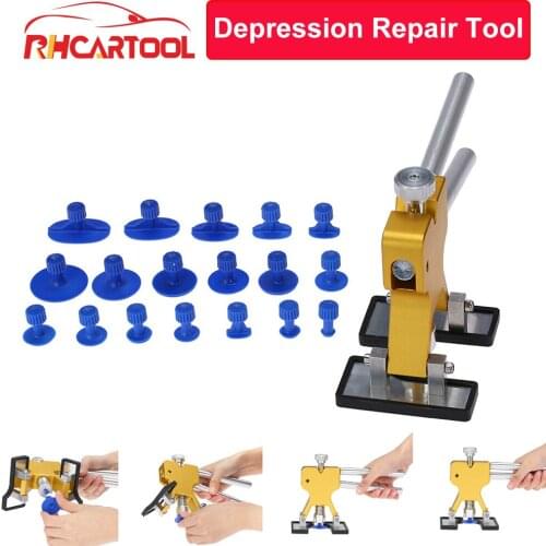 OBD2 Car Body Paintless Dent Repair Tools Dent Removal Dent Puller+18 Tabs Dent Lifter Hand Tool Set Car Body Repair Tool