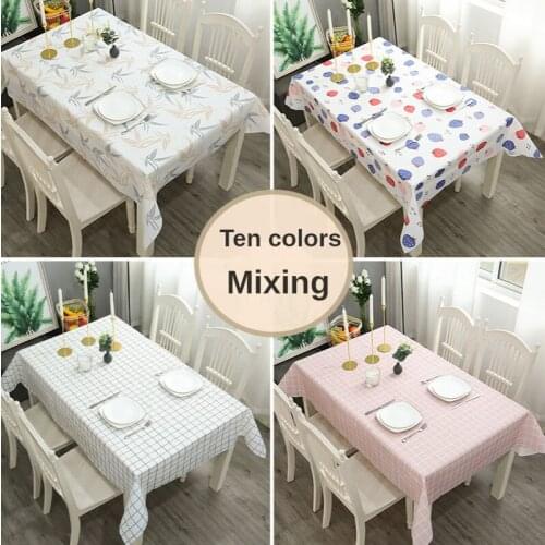Plaid PVC material Tablecloth for Restaurants, Picnics, Bistros, Indoor and Outdoor Dining proof waterproof oil proof wash free