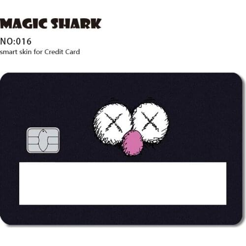 Fashion Cartoon US Flag Toroto Duck Skull Funny Window Sticker Tape Case Film Skin for Big Small Chip Credit Debit Card