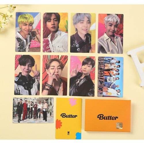 New Korea KPOP Bangtan Boys BUTTER Mini Photocard Memebers LOMO Cards Premium Photos JUNG KOOK JIMIN V SUGA JIN J-HOPE RM