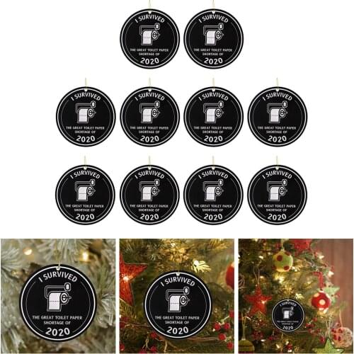 Personalised Christmas Ornament Quarantine I Survived 3 inch Home Decor