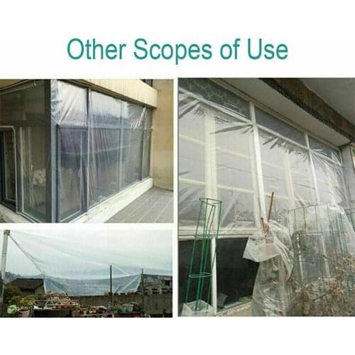 Transparent Thicken Plant Care Insulation And Shelter Film Shelter Greenhouse Resist Rain Proof Garden Succulents Outdoor F O2D9