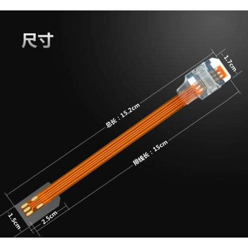 SIM Card Positive Extension Cord Converter Adapter Transparent Open Device for Old Andriod Phone