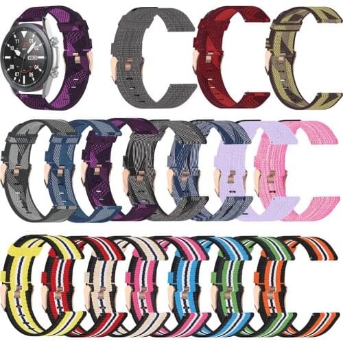 20MM Nylon Watch Strap Wristband for Huawei watch GT2 42mm for Samsung galaxy watch 3 for Garmin vivoactive3 For LG Watch