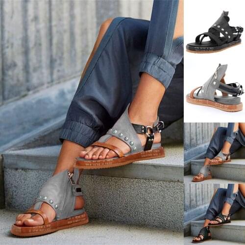 Women Summer Fashion Flip Flops Comfortable Retro Roman Flip Wedge Sandals Artificial Leather Platform Shoes сандали женские